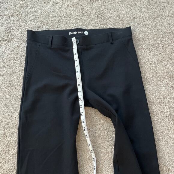 Betabrand Womens Black Pull-On Elastic Waist Bootcut Ponte Knit Pants Size Large - Picture 6 of 7